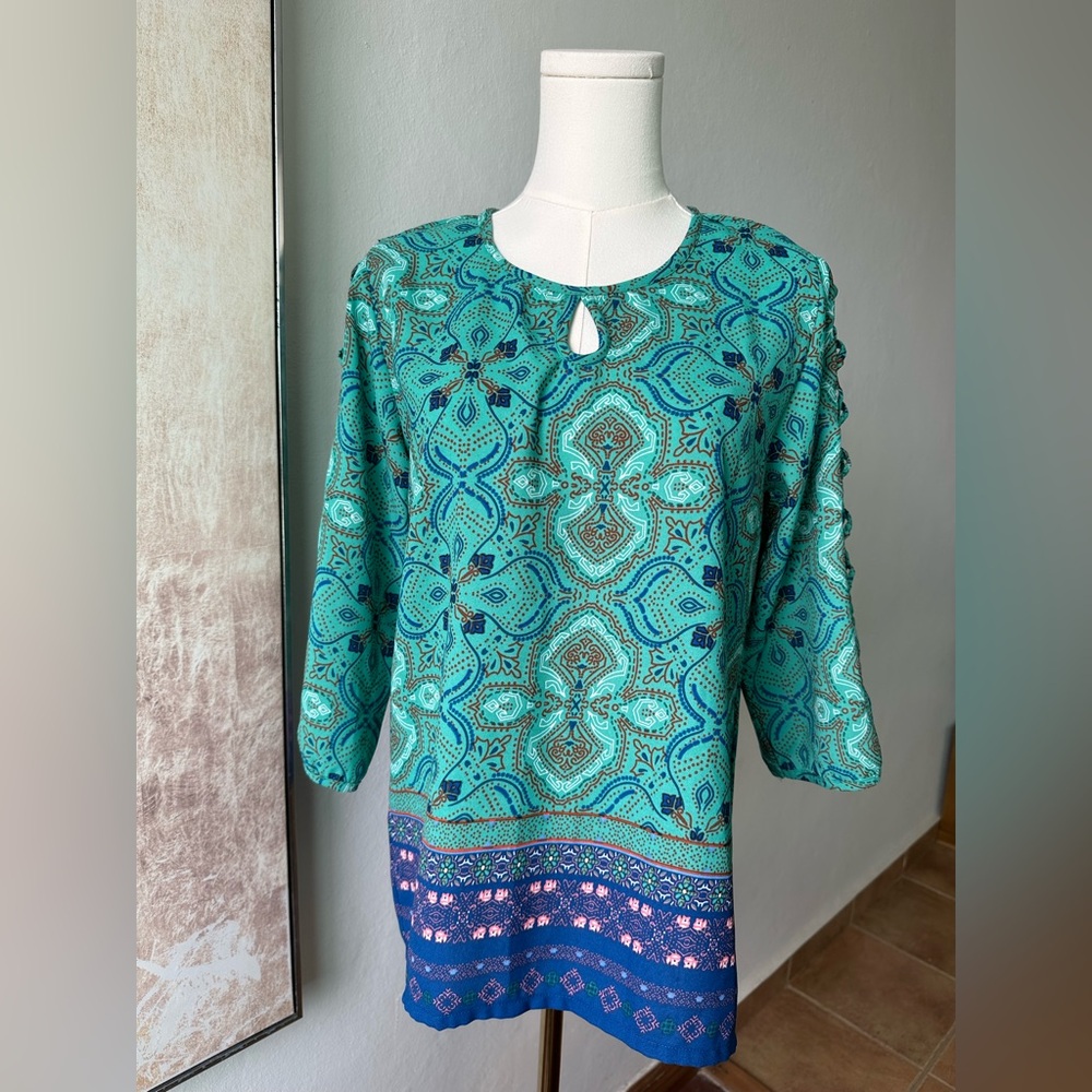 Vintage inspired Miss Universe 2006 Boho 3/4 Sleeve Blouse – Boutique Collection